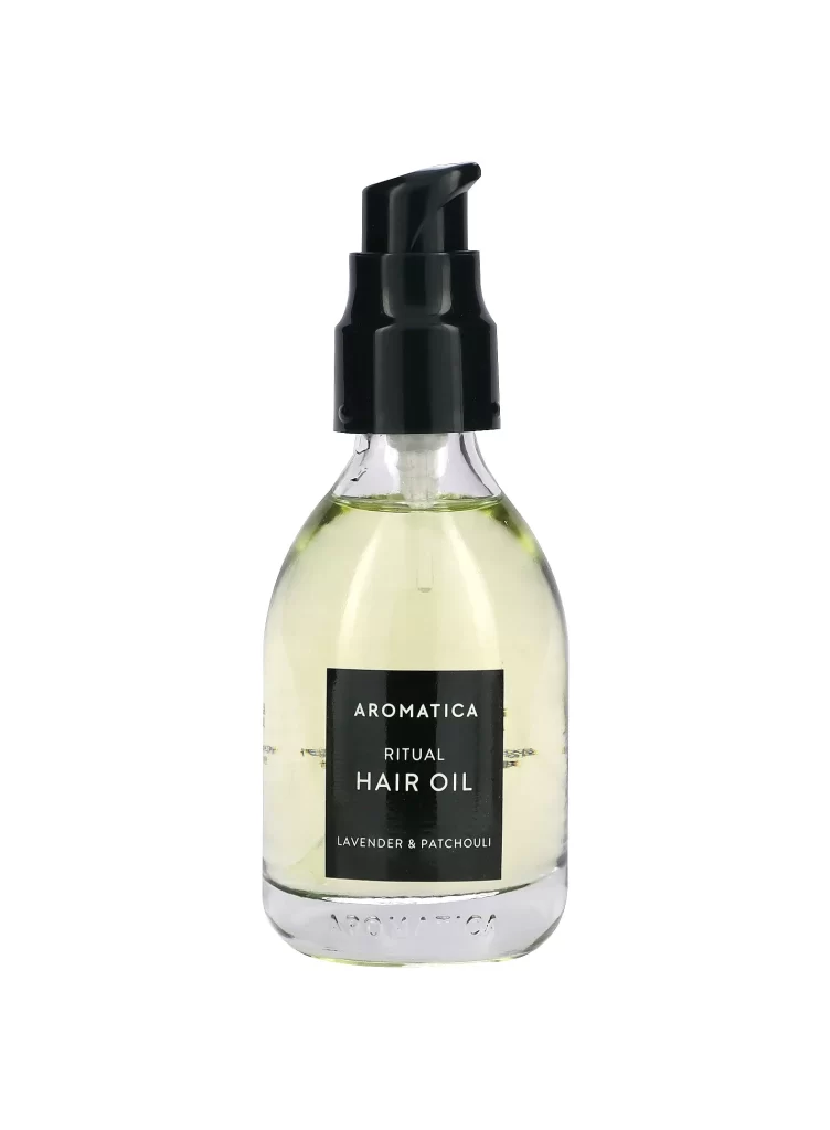 Aromatica Ritual Hair Oil Lavender and Patchouli Packaging