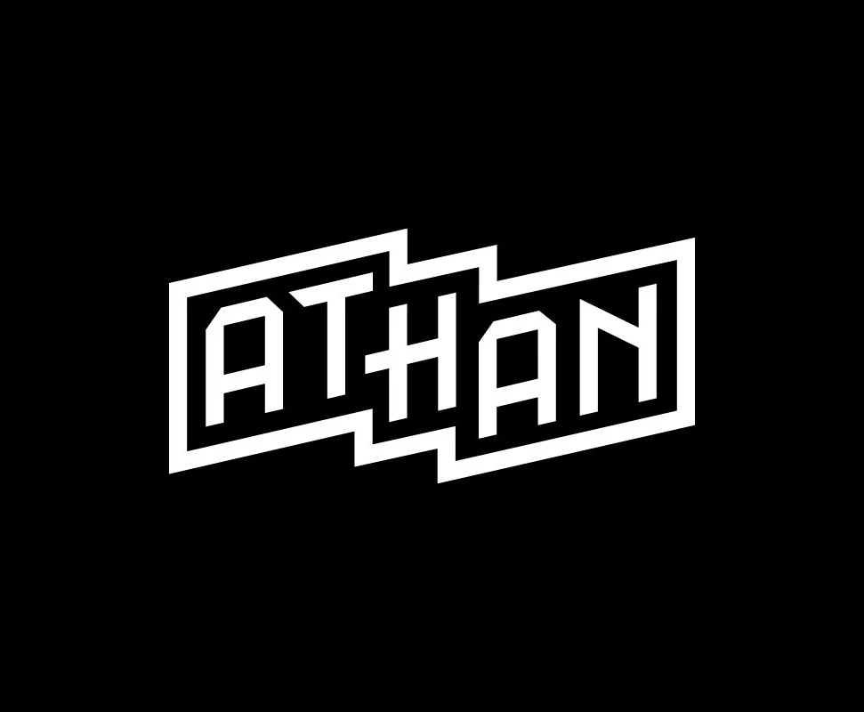 Athan Angular Wordmark Logo