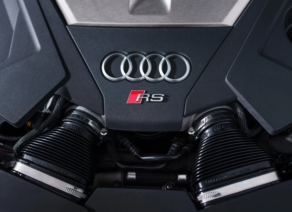 Audi RS Engine Bay Detail Photography