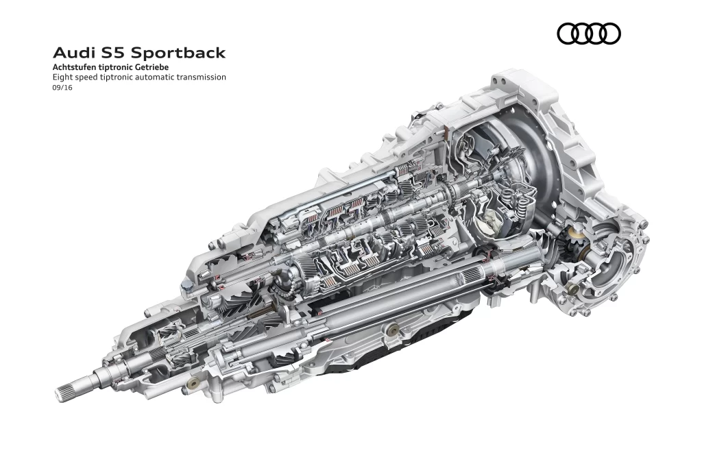 Audi S5 Sportback Transmission Cutaway View