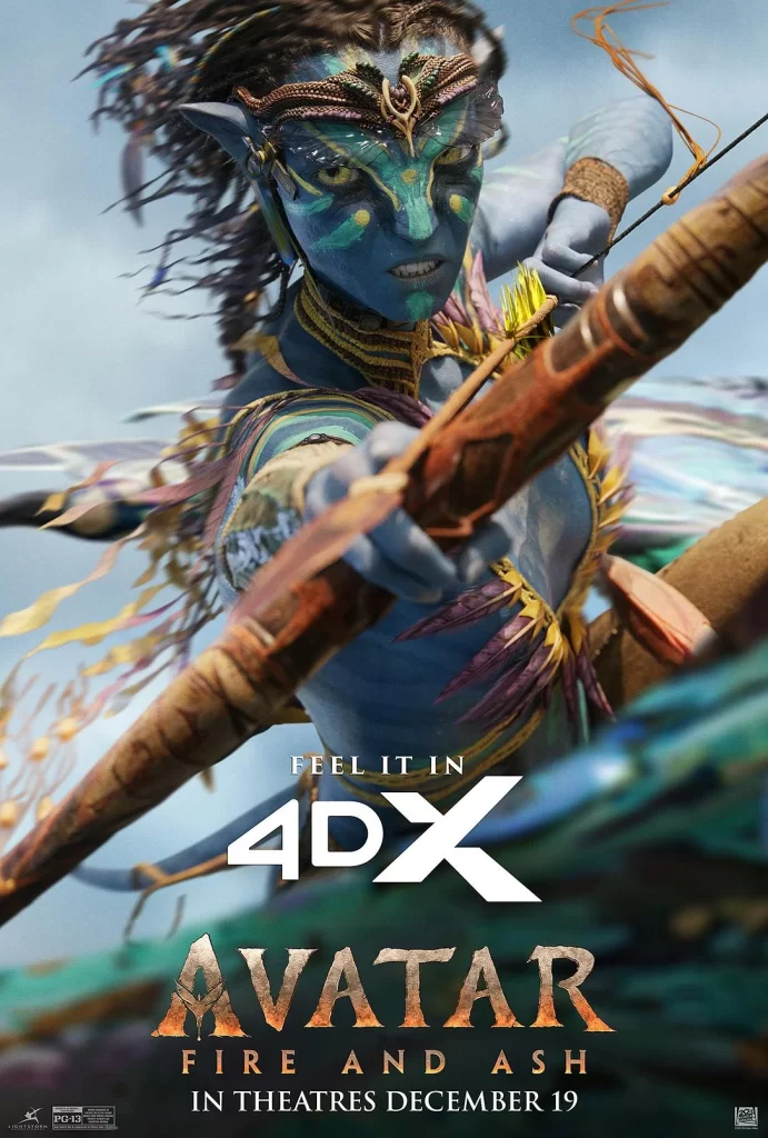 Avatar Fire and Ash Poster Feel It 4DX
