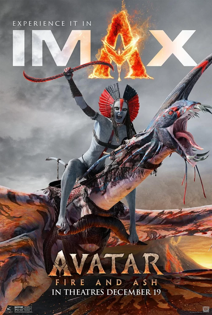 Avatar Fire and Ash Poster IMAX Experience