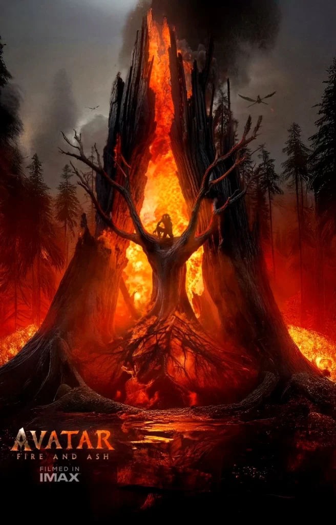 Avatar Fire and Ash Poster Volcano Eruption IMAX