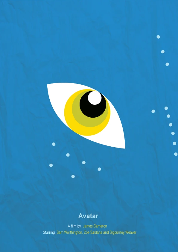 Avatar Movie Poster Golden Eye Emblem