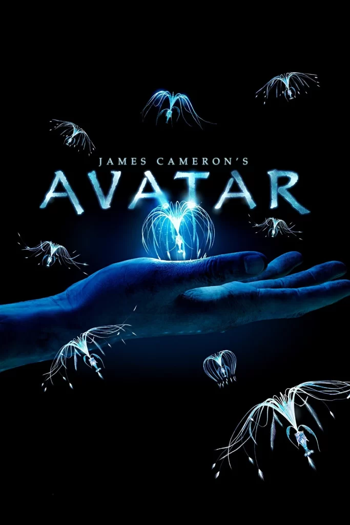 Avatar Movie Poster Human Hand Glowing