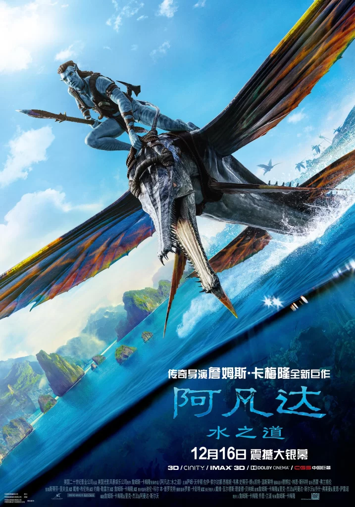 Avatar The Way of Water Poster Human Riding Large