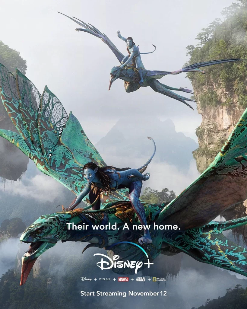Avatar The Way of Water Poster Riding Creatures Lush