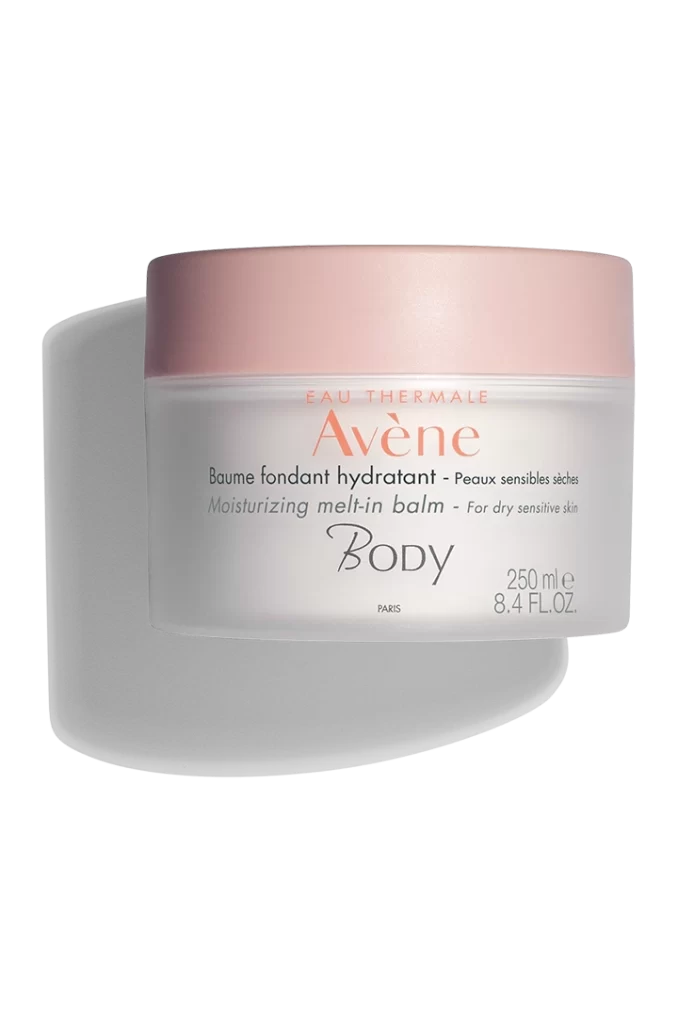 Avene Body Moisturizing Melt In Balm Packaging