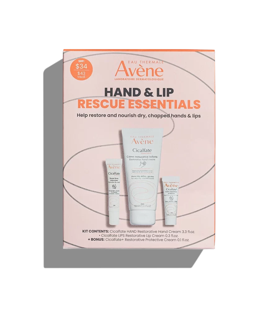 Avene Hand and Lip Rescue Kit Packaging