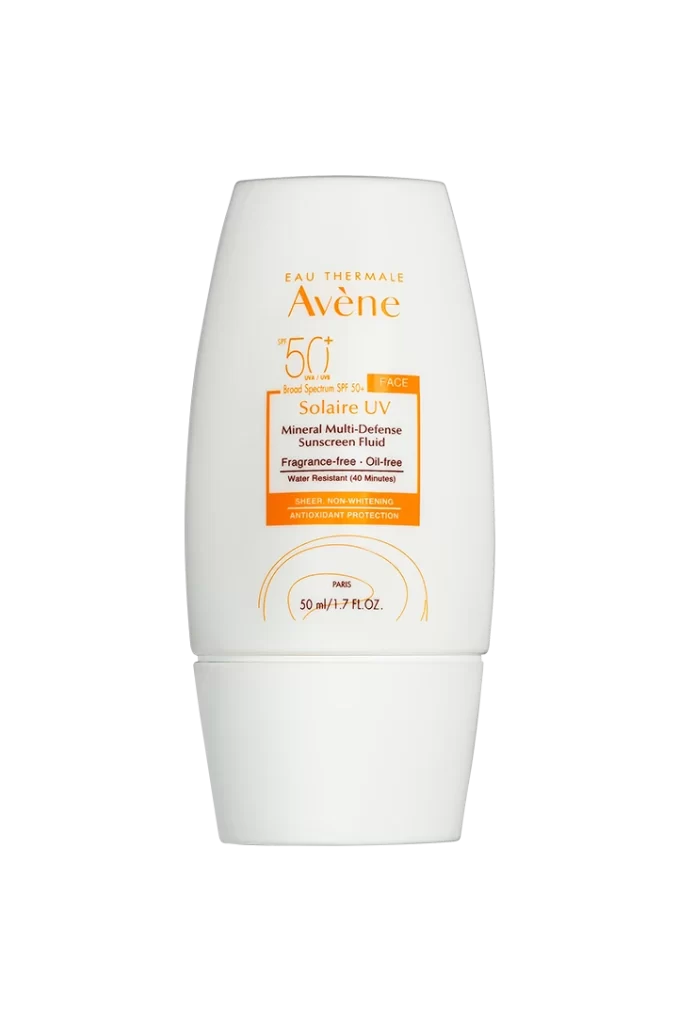 Avene Mineral Multi Defense Sunscreen Fluid Packaging