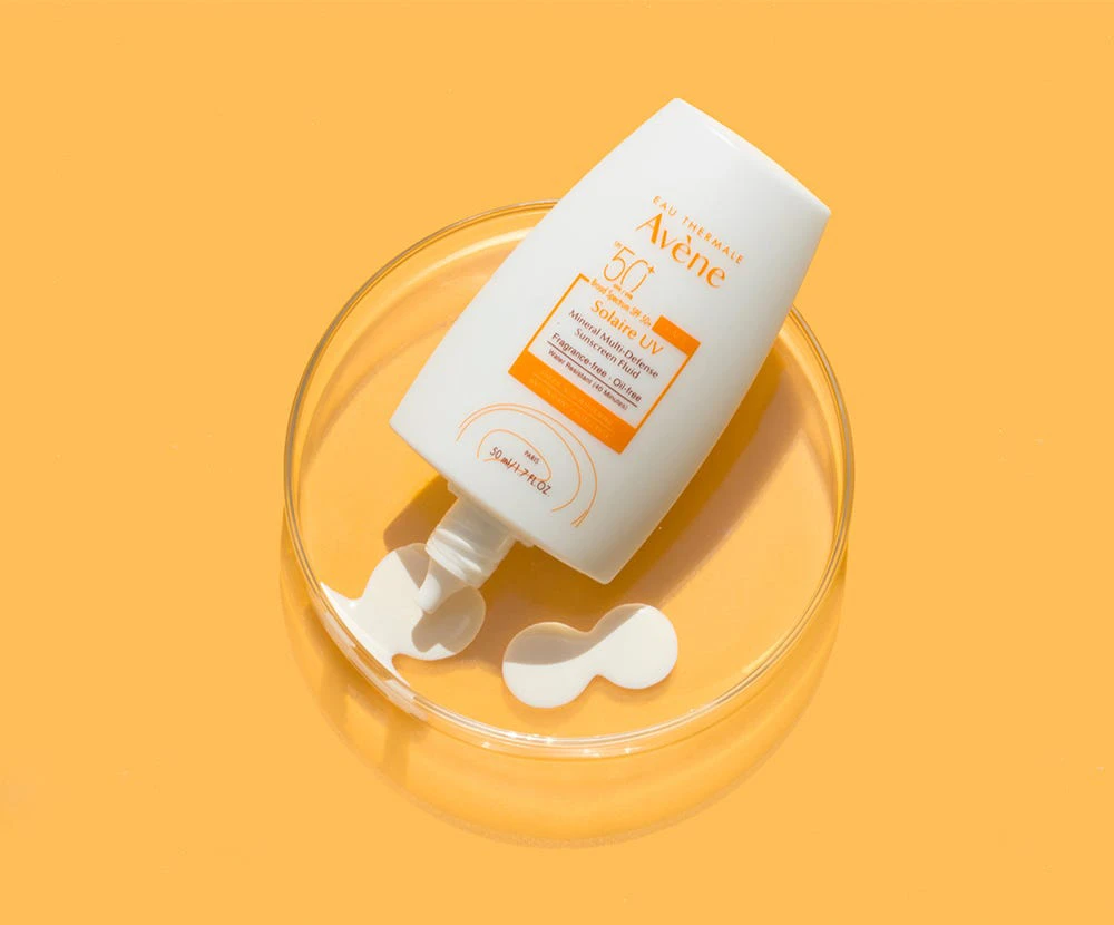 Avene Mineral Multi Defense Sunscreen Pump Packaging