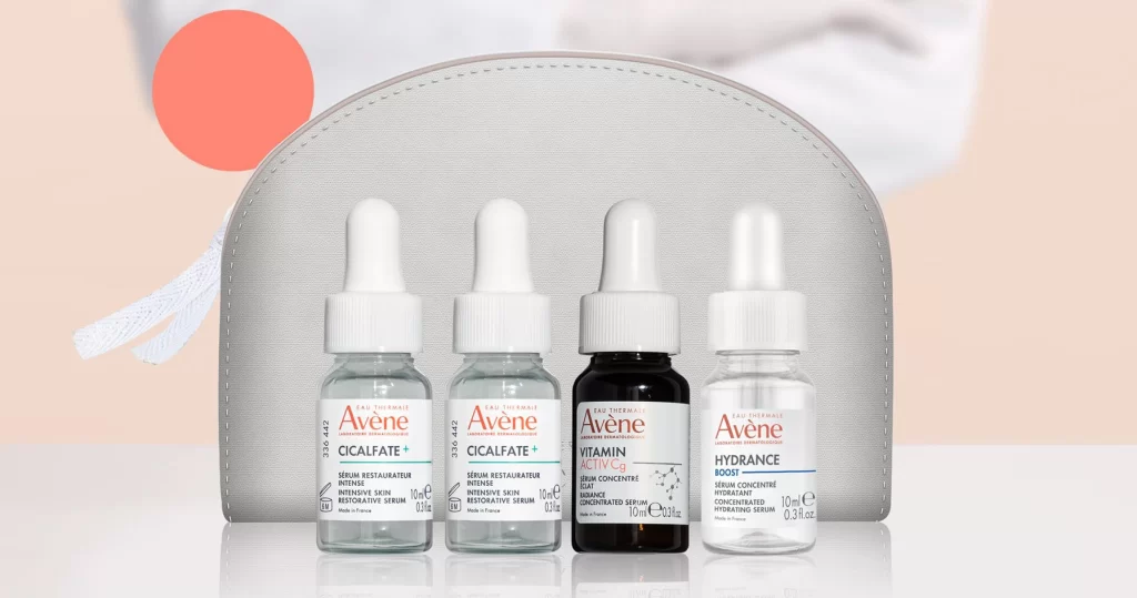 Avene Serum Quartet Gift Pouch Packaging