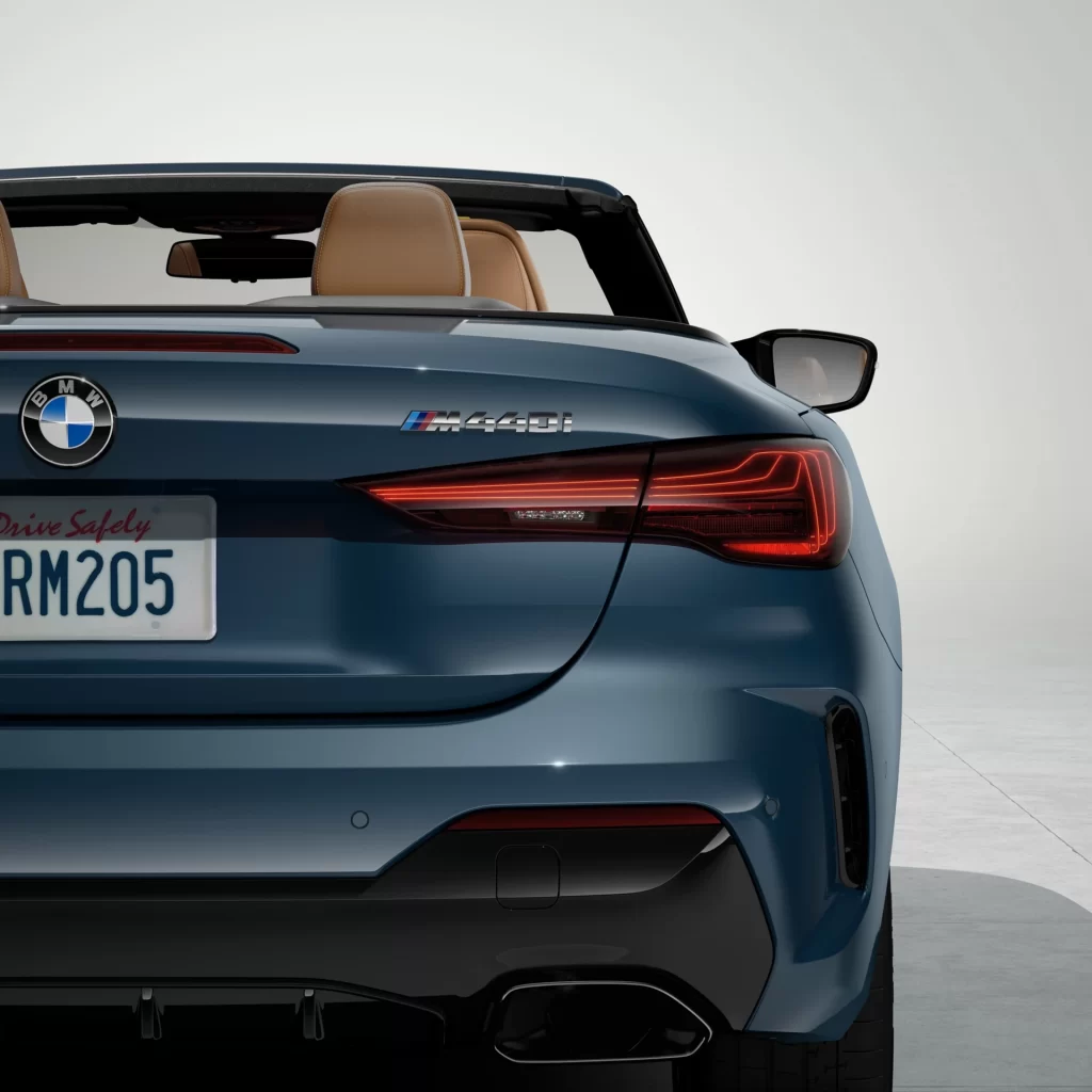 BMW 4 Series Studio Rear Angle View