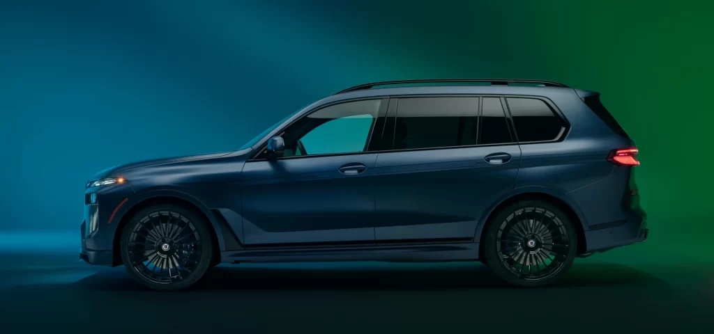 BMW Alpina Blue Side View