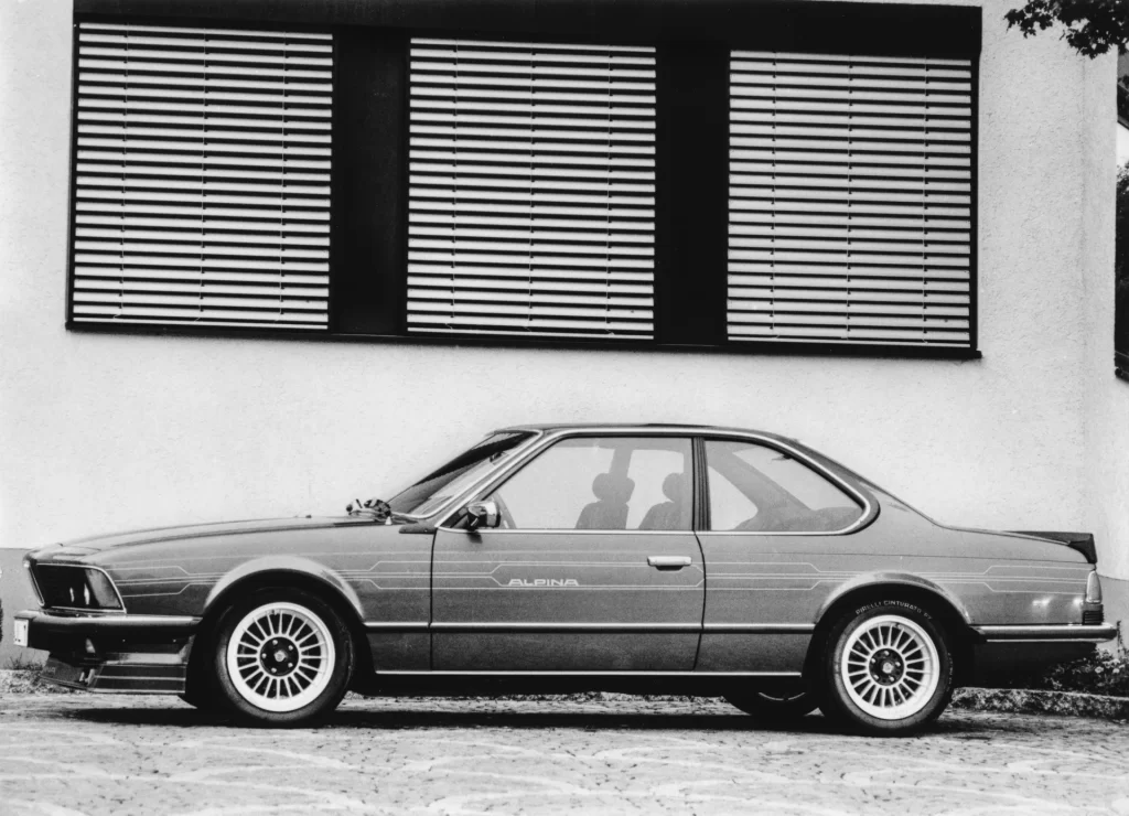 BMW Alpina Grey Studio Side Profile Shot