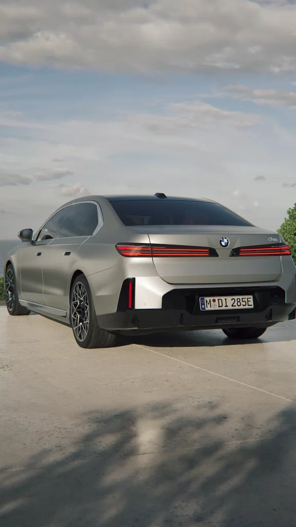 BMW Electric Silver Rear View