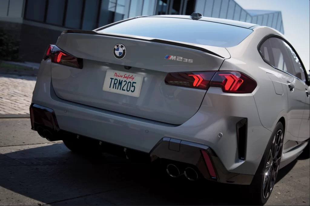 BMW M235 Grey Rear View