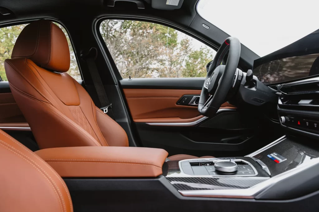 BMW M3 Black Nature Interior Detail View