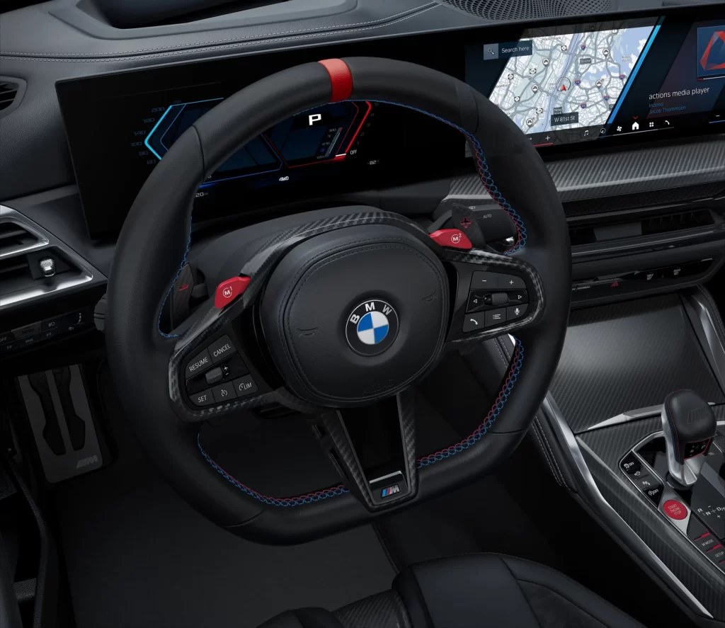 BMW M3 Black Studio Interior Dashboard View