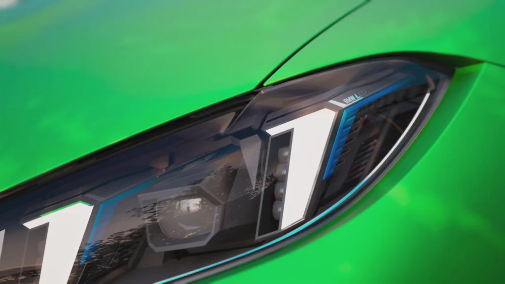 BMW M3 Green Detail View