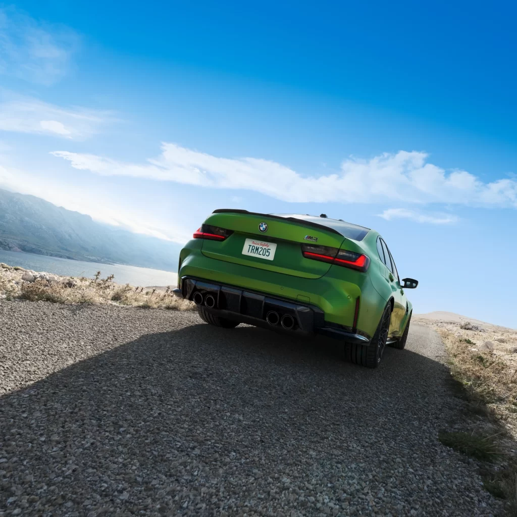 BMW M3 Green Rear View