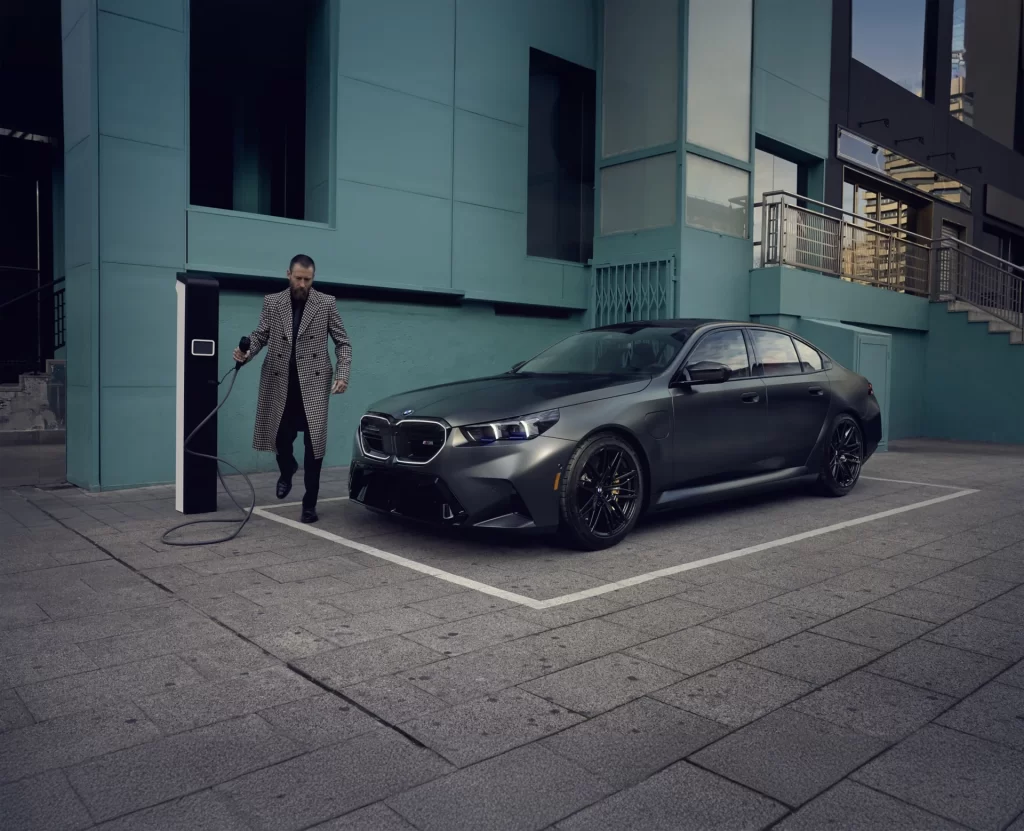 BMW M3 Grey Charging View