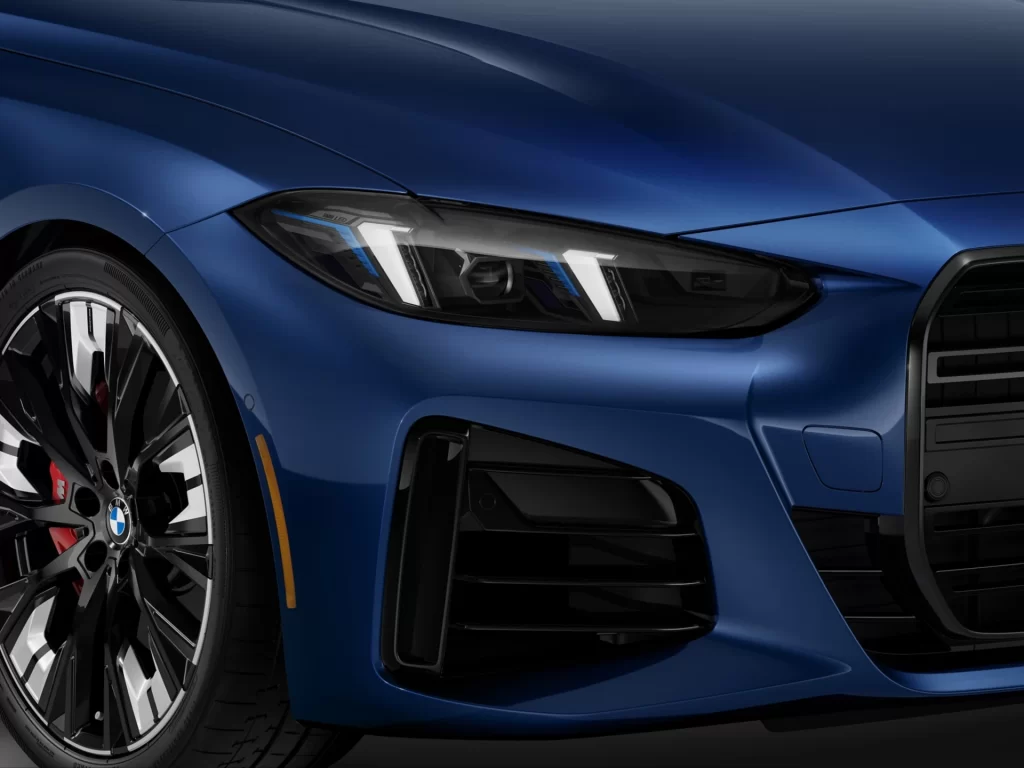 BMW M440i Blue Front View