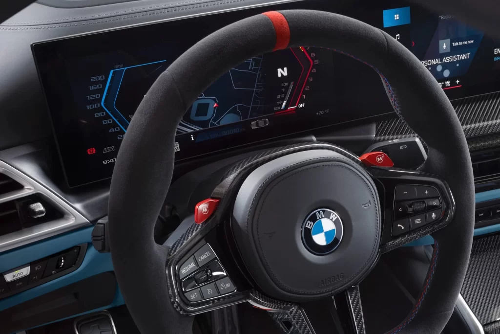 BMW M4 Black Cabin View