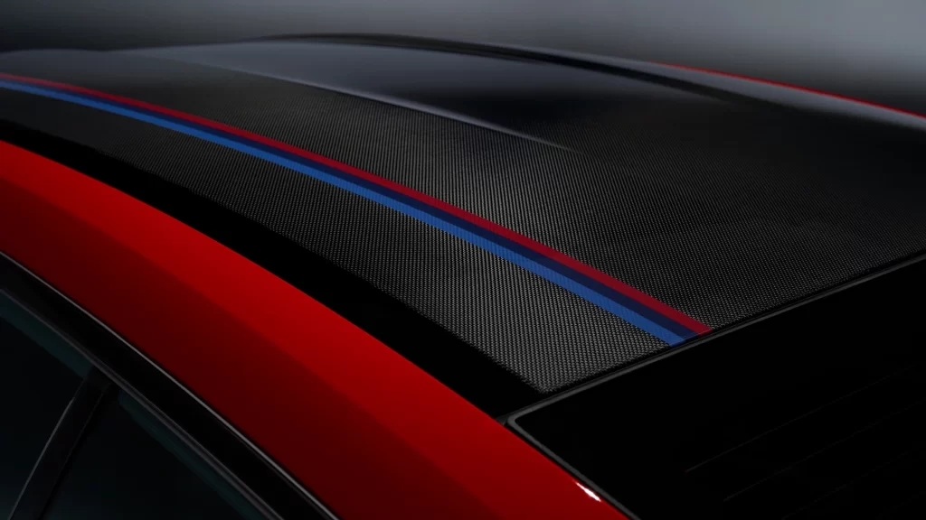 BMW M4 Red Close Up Detail