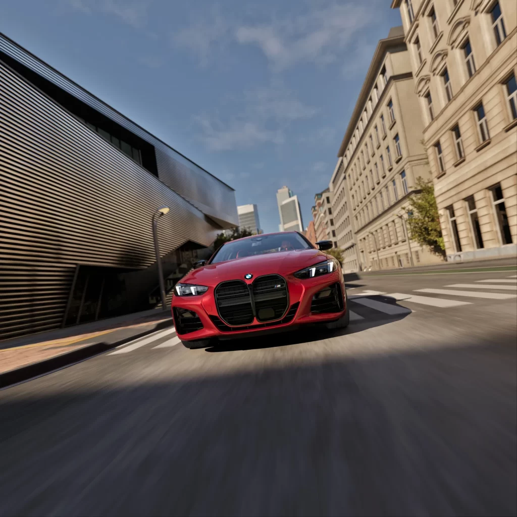 BMW M4 Red Front View