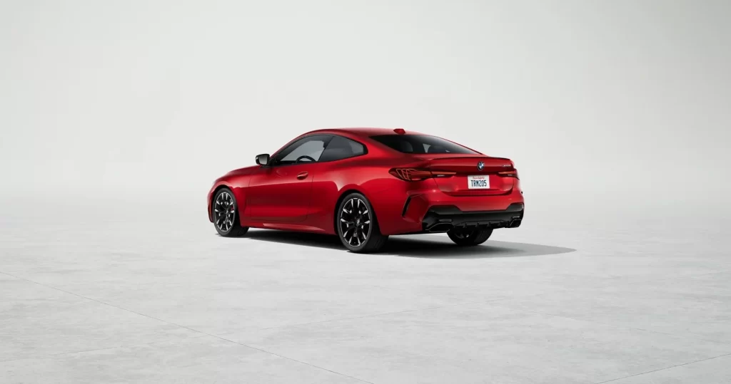 BMW M4 Red Side View