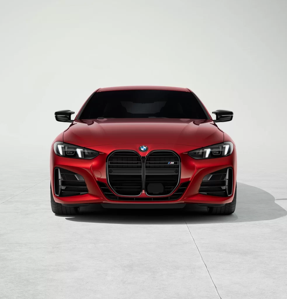 BMW M4 Red Studio Front Studio View