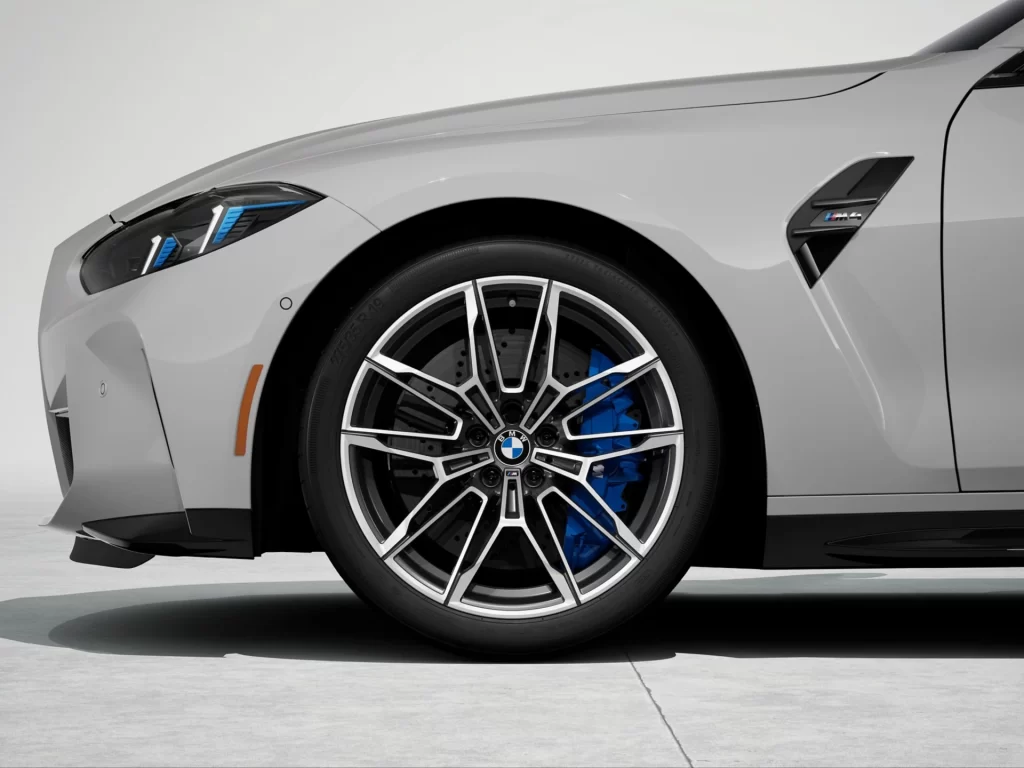 BMW M4 Silver Profile View
