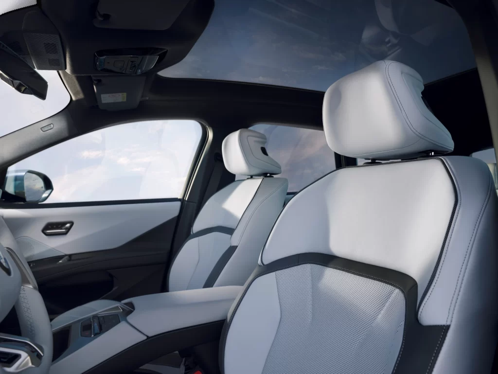 BMW M4 White Interior Detail View