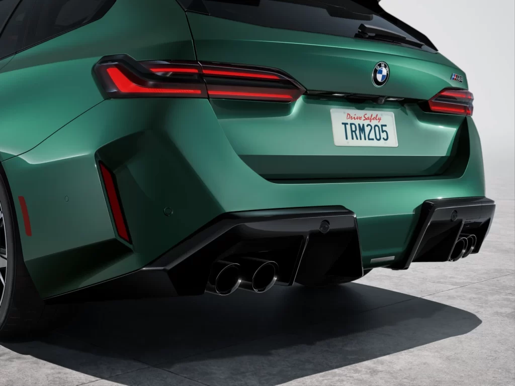 BMW M5 Green Coastal Rear Tail View