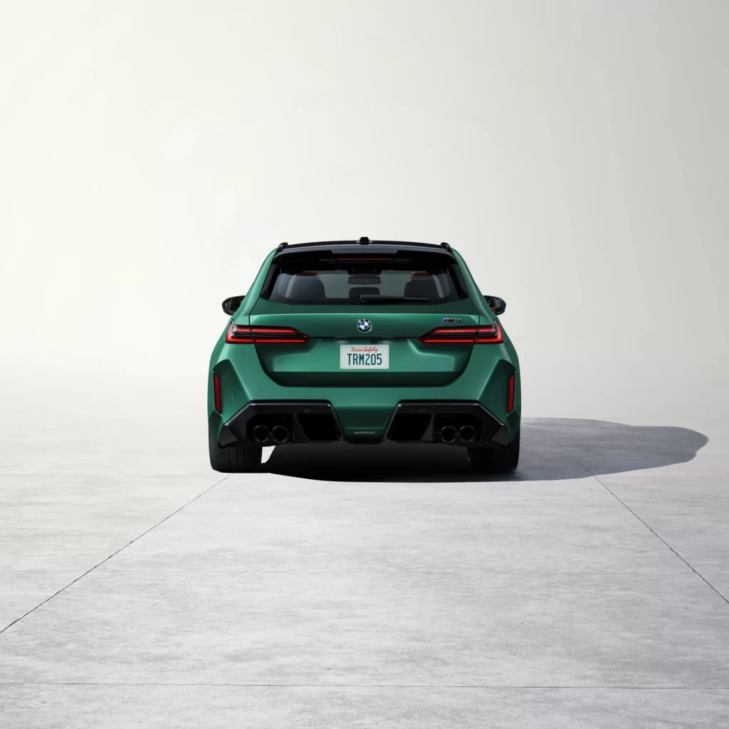 BMW M5 Green Rear View