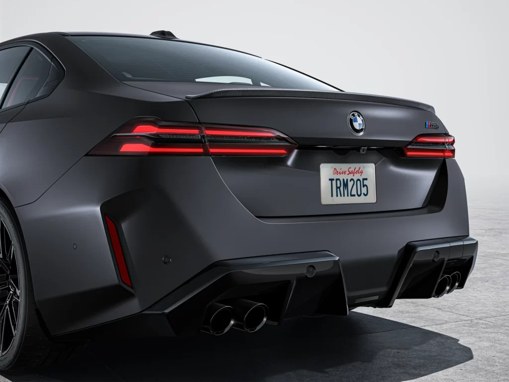 BMW M8 Black Rear View
