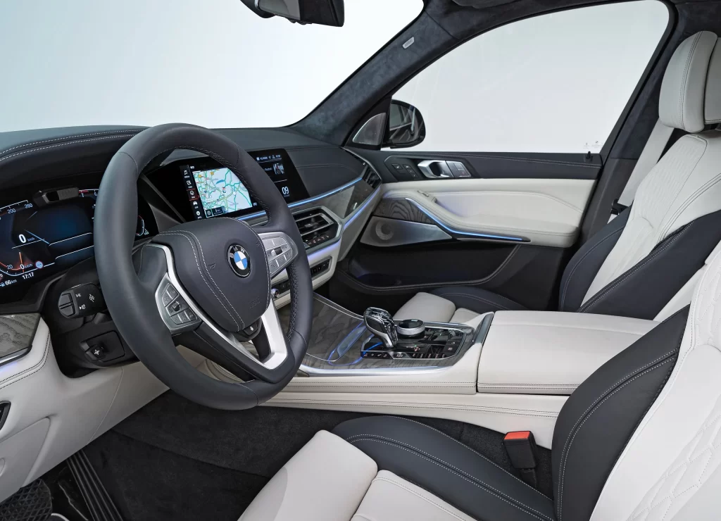BMW SUV White Leather Interior Seats