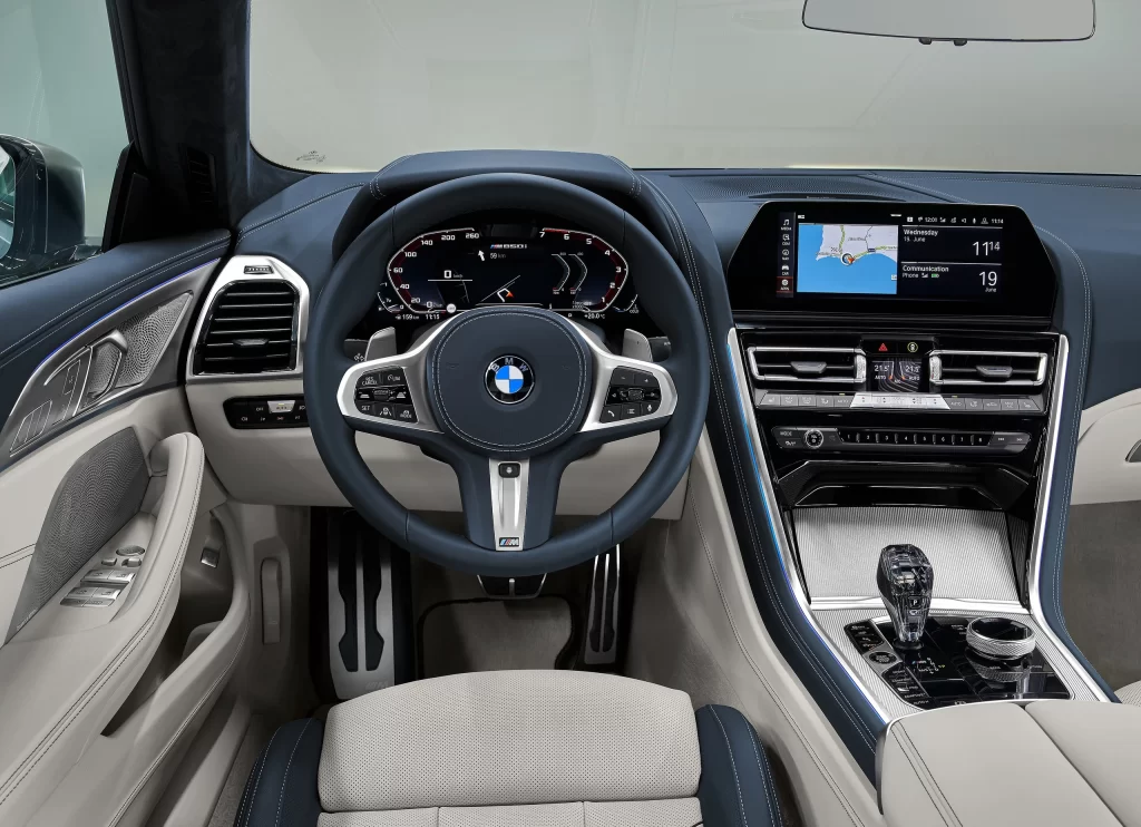 BMW Sedan Interior Dashboard Steering View