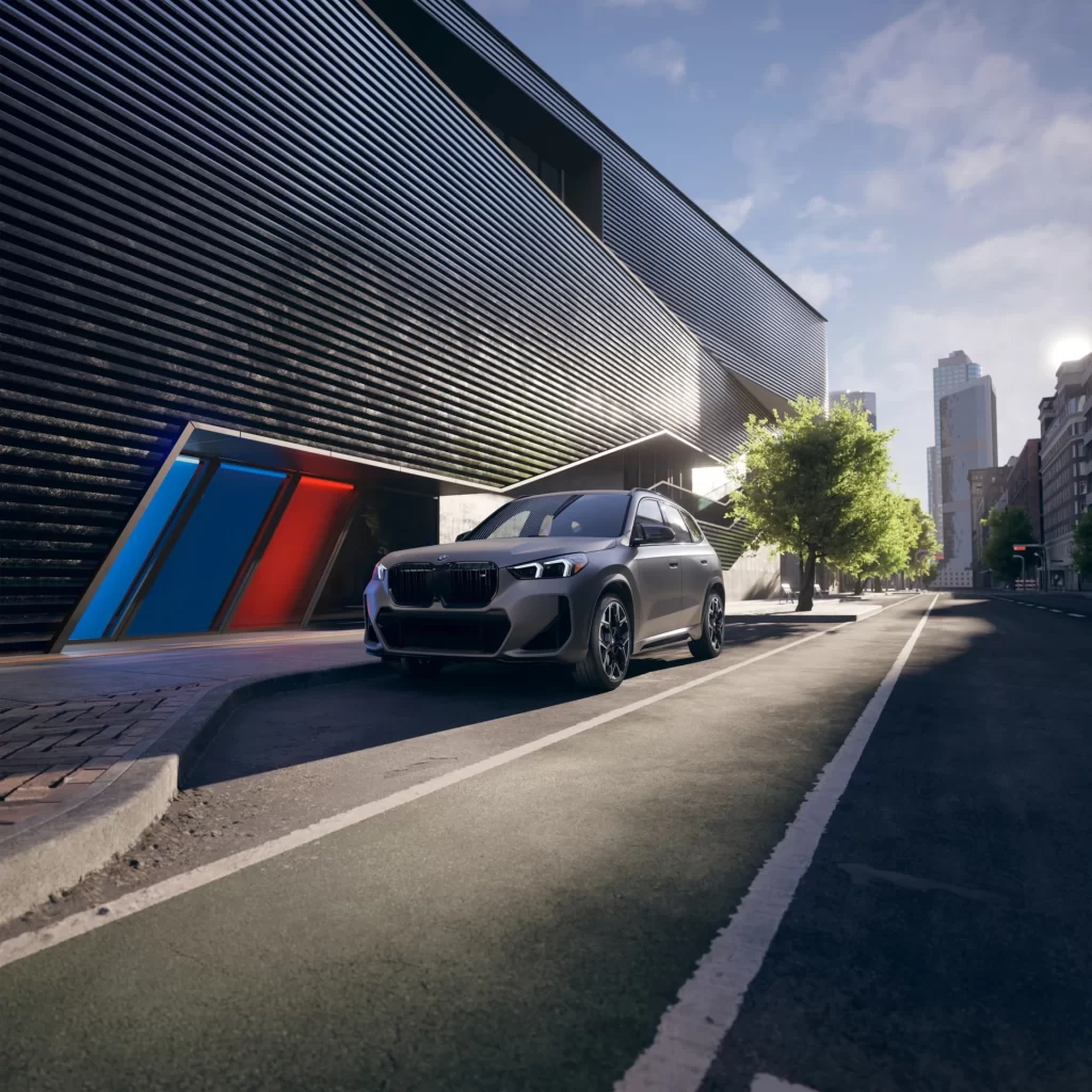 BMW X1 Silver Side Dynamic View