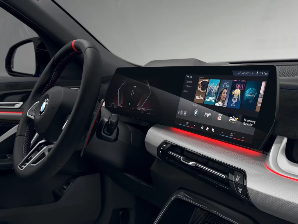BMW X2 Black Studio Interior Dashboard View