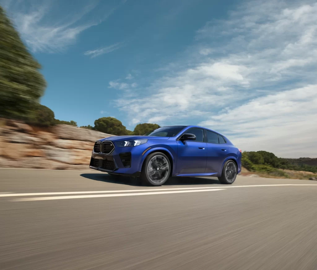 BMW X2 Blue Side View