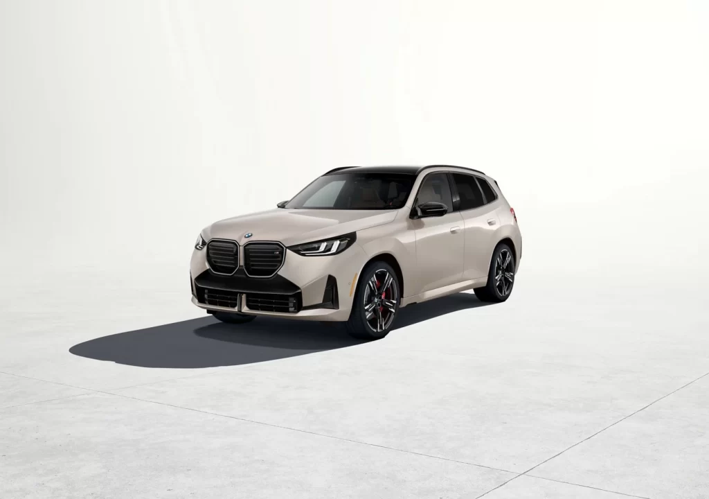 BMW X3 Beige Side Angle View