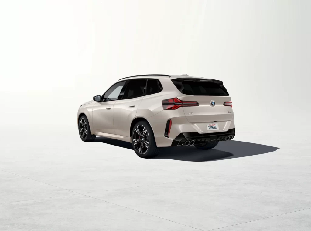 BMW X3 Beige Studio Side Dynamic View