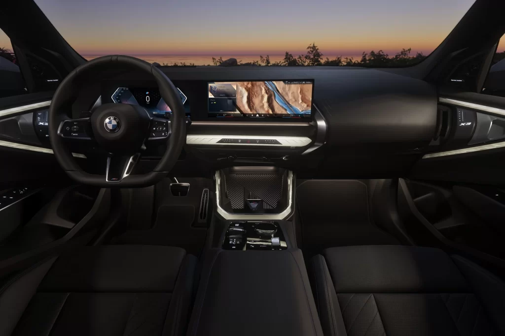BMW X3 Black Interior Detail View