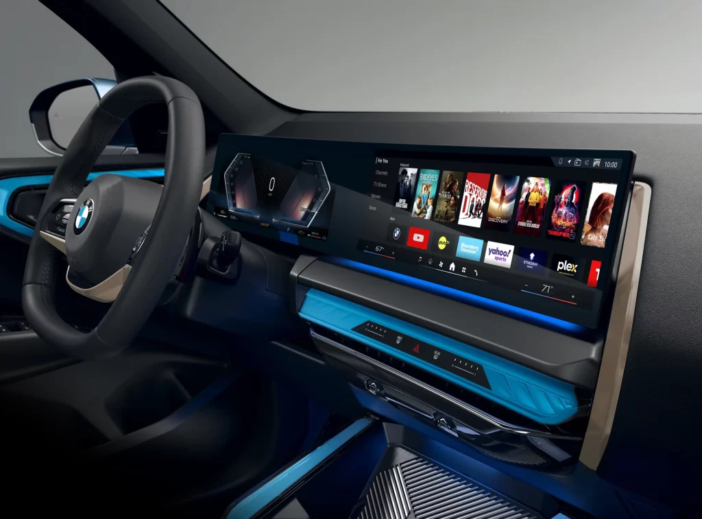 BMW X3 Blue Interior View