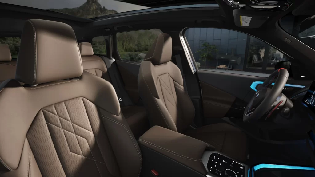 BMW X3 Blue Studio Interior Dashboard View