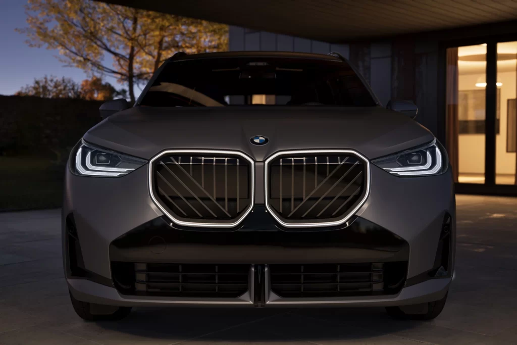 BMW X3 Grey Front Angle View