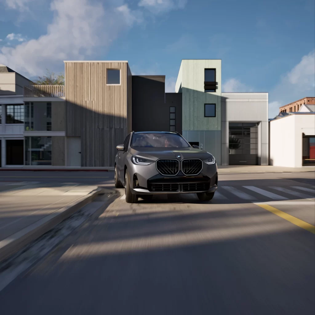 BMW X3 Silver Front View