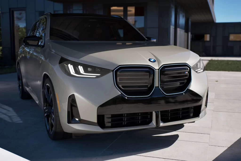 BMW X3 Silver Head On View
